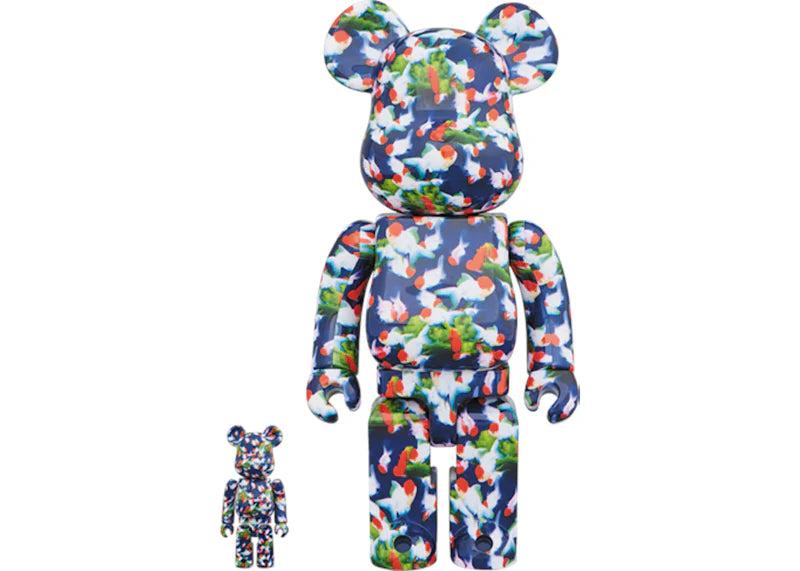 Bearbrick Mika Ninagawa Goldfish 100% & 400% Set Blue