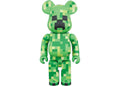 Bearbrick Minecraft Creeper 400% Green