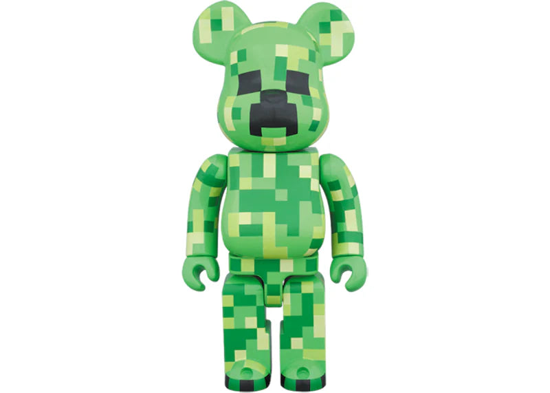 Bearbrick Minecraft Creeper 400% Green