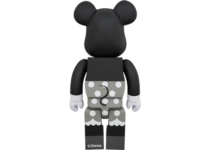 Bearbrick Minnie Mouse (B&W Ver.) 400% Black
