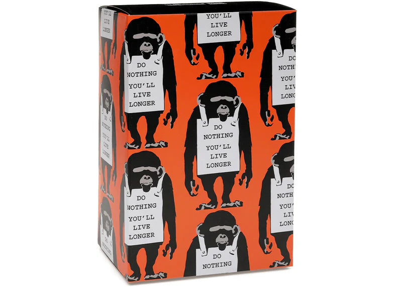 Bearbrick Monkey Sign 100% & 400% Set Orange