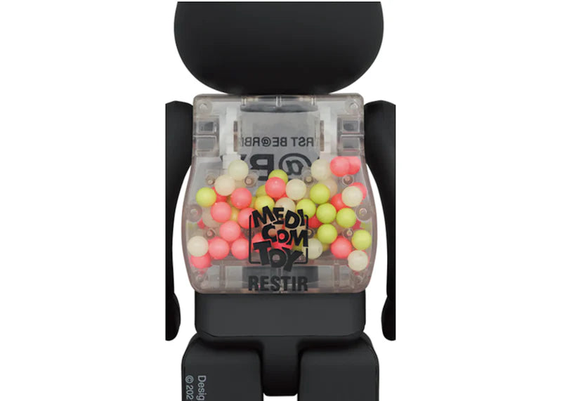 Bearbrick My First Baby 100% & 400% Set Matte Black Glow