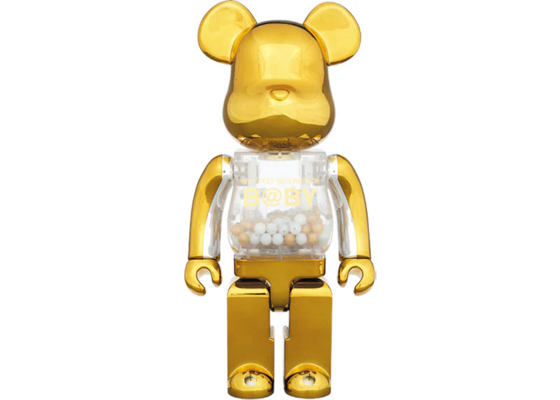 Bearbrick My First Baby 400% Gold/Silver