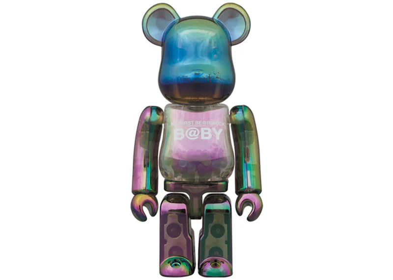 Bearbrick My First Baby Clear Ver. 100% & 400% Set Black Chrome