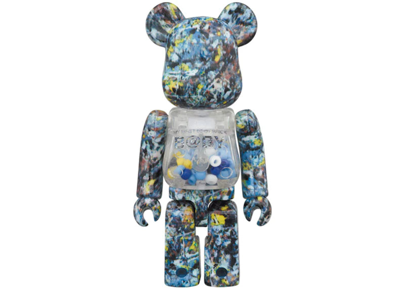 Bearbrick My First Baby Jackson Pollock Studio Ver. 100% & 400% Set Multi