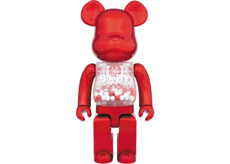 Bearbrick My First Baby SJ50 100% & 400% Set Red