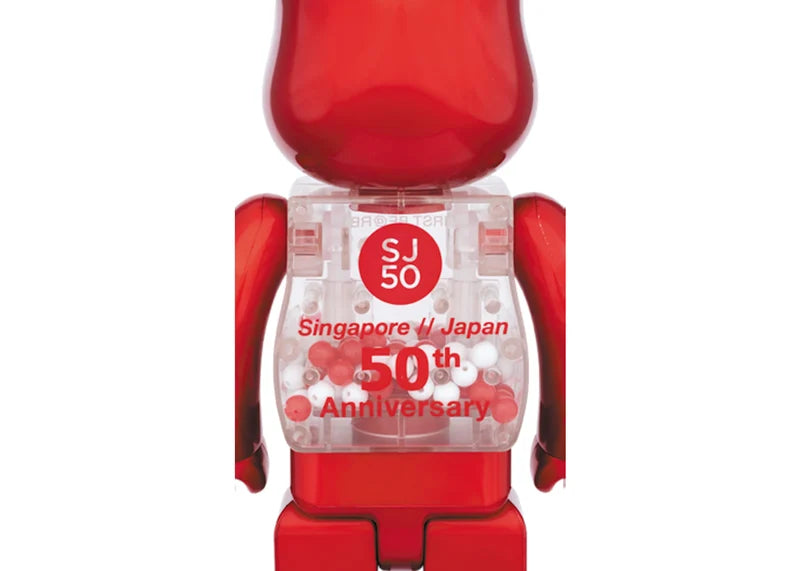 Bearbrick My First Baby SJ50 100% & 400% Set Red