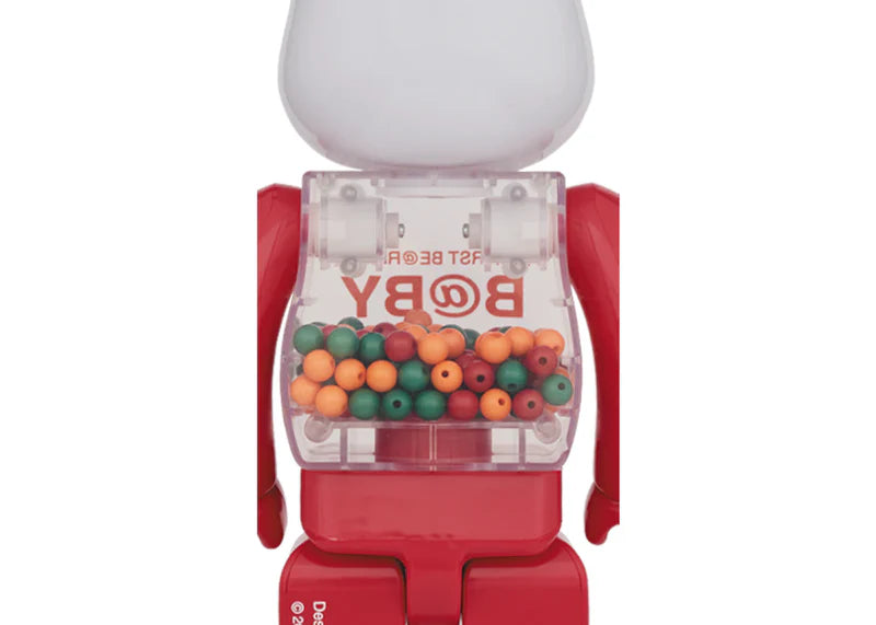 Bearbrick MY FIRST BE@RBRICK Jester Ver. 100% & 400% Set Red Multicolor
