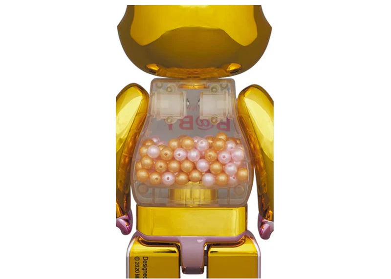Bearbrick My First Nyabrick Baby 100% & 400% Set Pink Gold