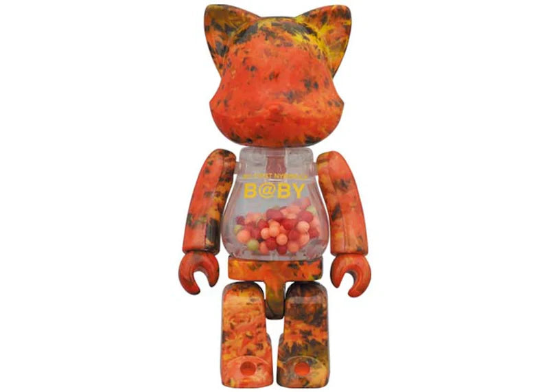 Bearbrick My First Nyabrick Baby Autumn Leaves Ver. 100% & 400% Set