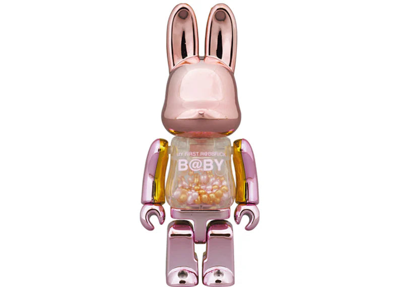 Bearbrick My First Rabbrick Baby 100% & 400% Set Pink Gold