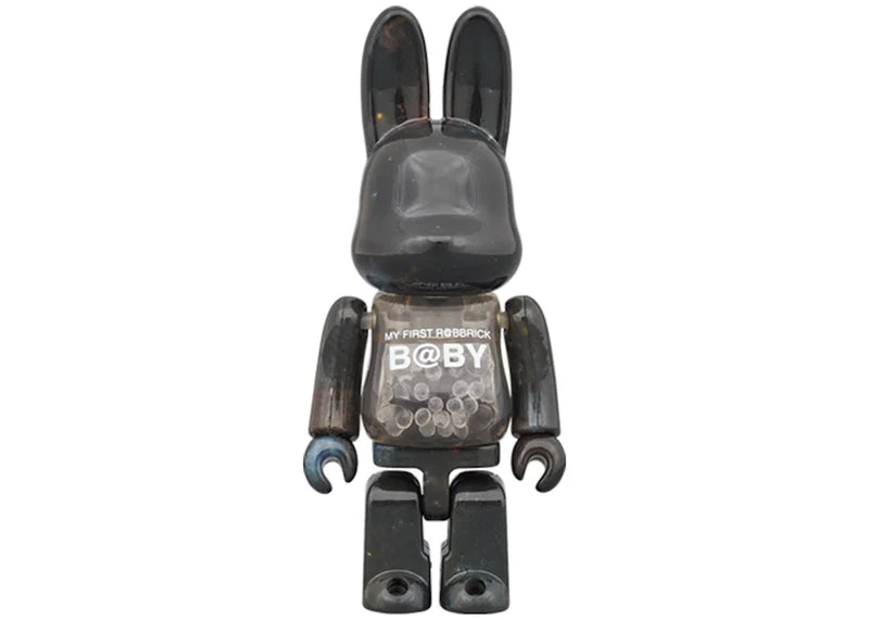 Bearbrick My First Rabbrick Baby Space Ver. 100% & 400% Set Black