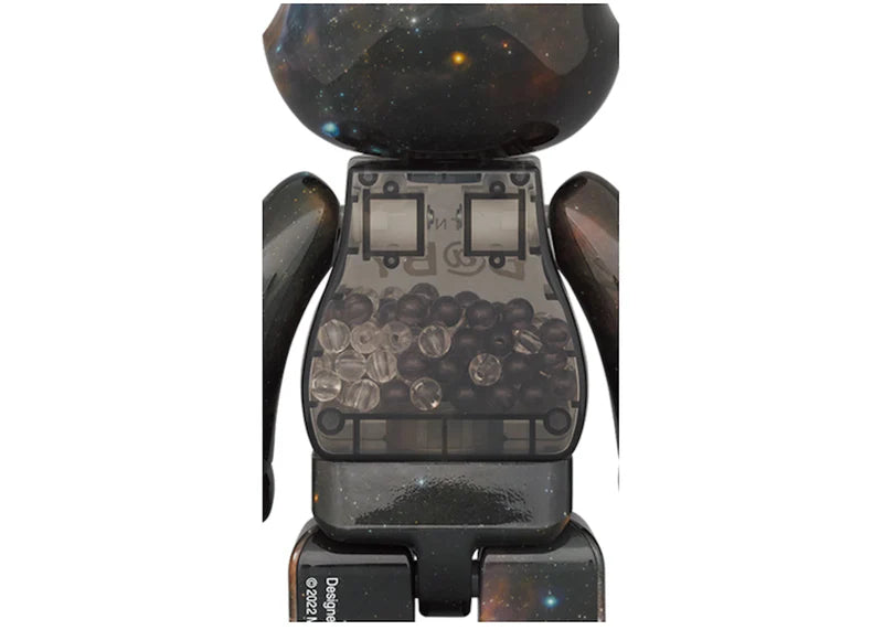 Bearbrick My First Rabbrick Baby Space Ver. 100% & 400% Set Black