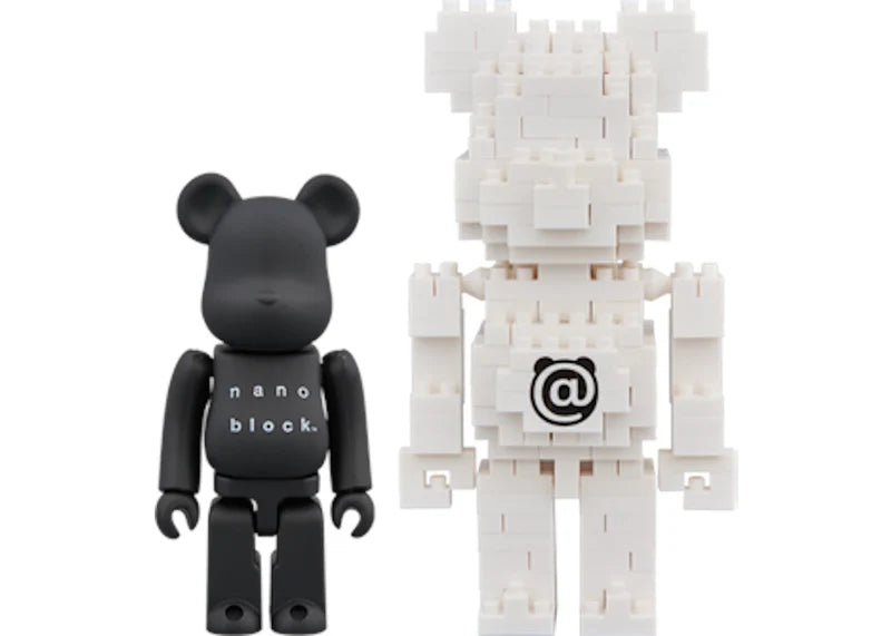 Bearbrick Nanoblock 2 Pack Set B 100% Black/White