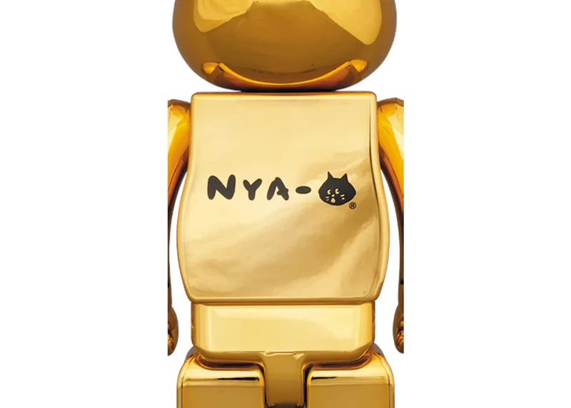 Bearbrick Nya Gold Plated Ver. 100% & 400% Set Gold