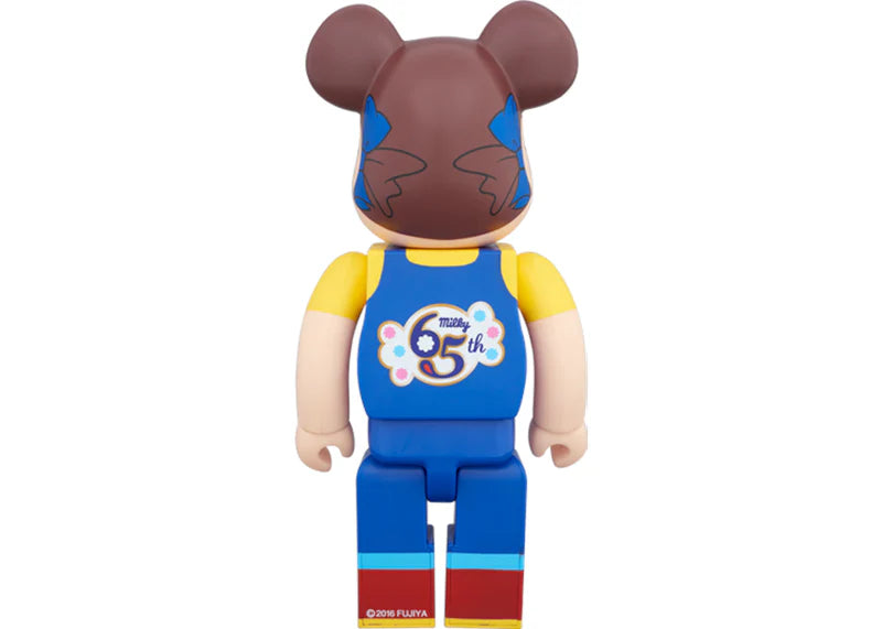 Bearbrick Peko-chan (Milky 65th Anniversary Design) 400% Blue