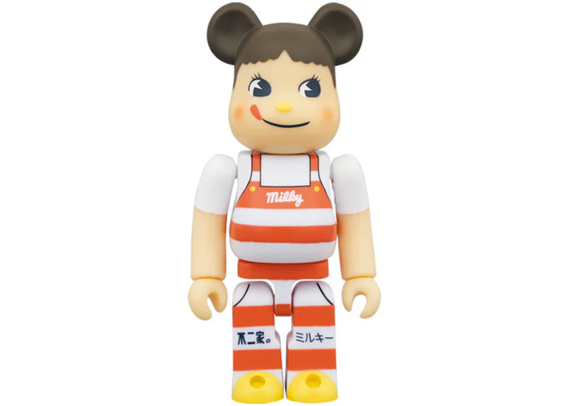 Bearbrick Peko-chan Milky Tricorn Hat Design 100% & 400% Set