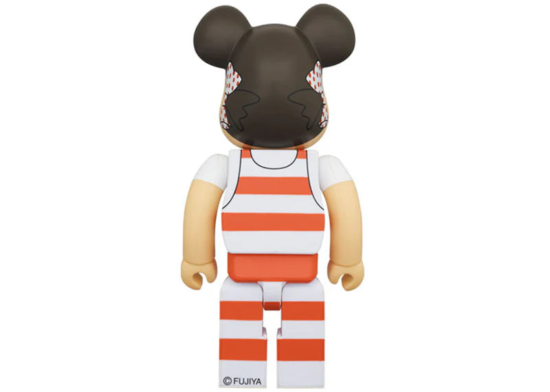 Bearbrick Peko-chan Milky Tricorn Hat Design 100% & 400% Set