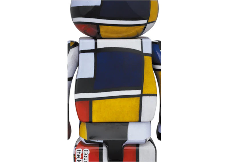 Bearbrick Piet Mondrian 100% & 400% Set Multi
