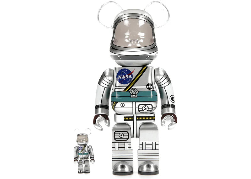Bearbrick Project Mercury Astronaut 100% & 400% Set
