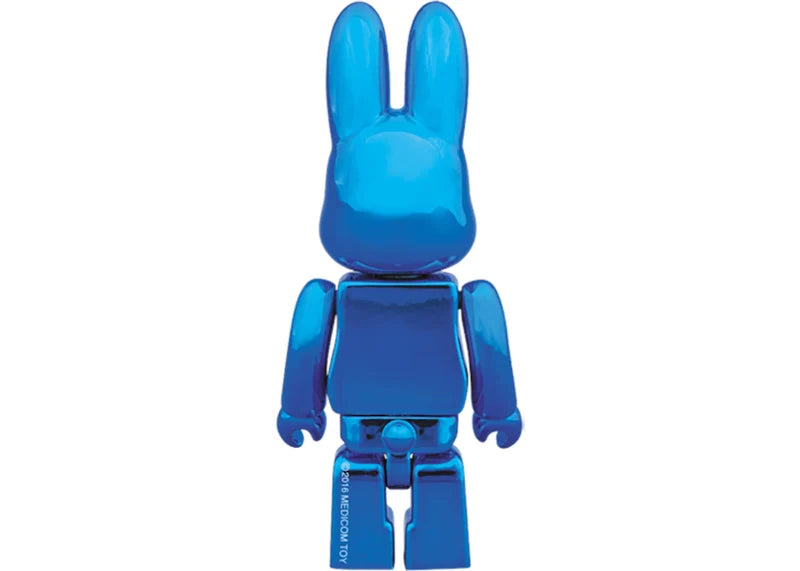 Bearbrick Rabbrick CHROME 100% BLUE