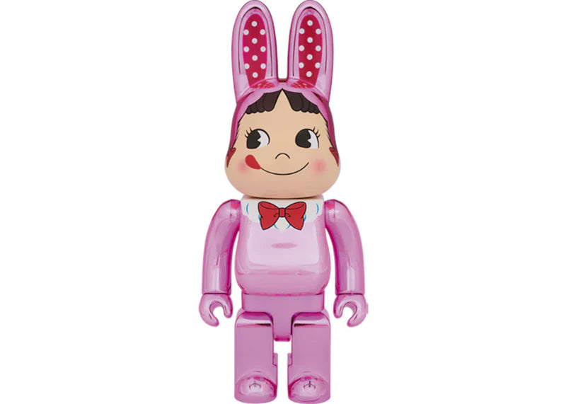 Bearbrick Rabbrick Costume Peko-Chan 100% & 400% Set Pink Plated
