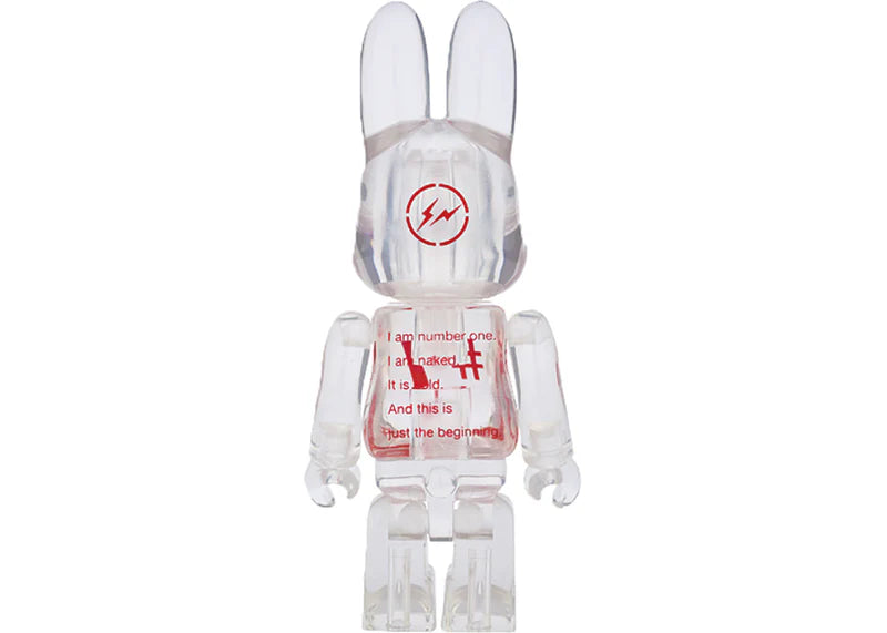 Bearbrick Rabbrick Fragment Clear 400% Red