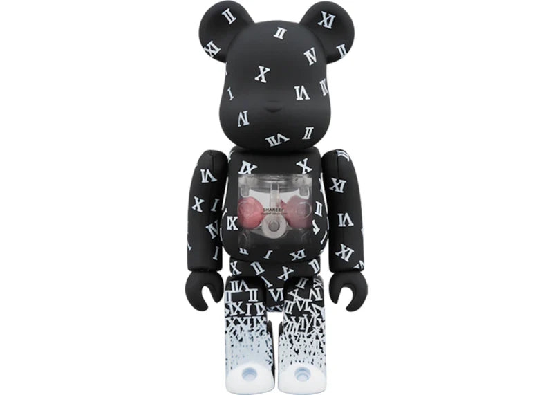 Bearbrick Shareef 100% & 400% Set Black/White