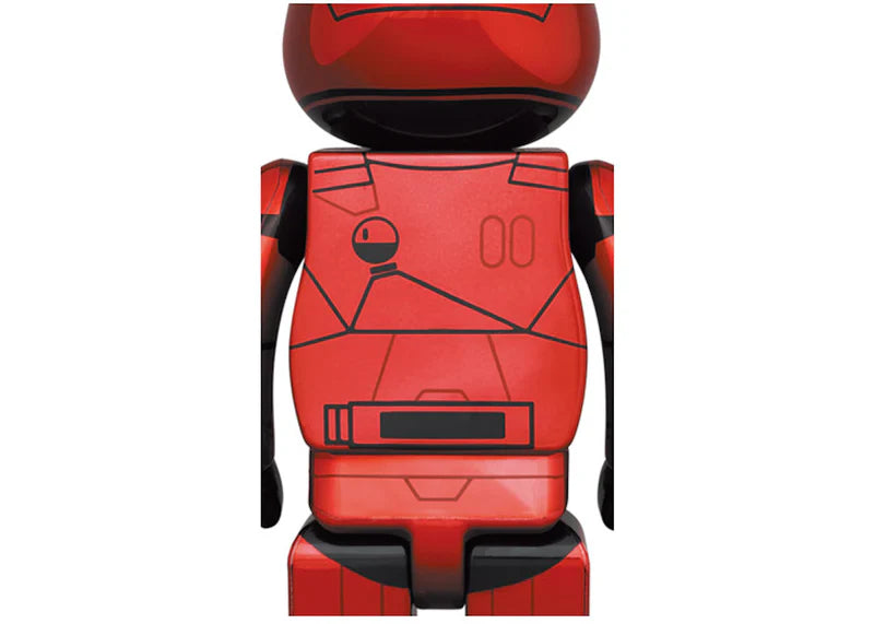 Bearbrick Sith Trooper 100% & 400% Set Red Chrome Ver.