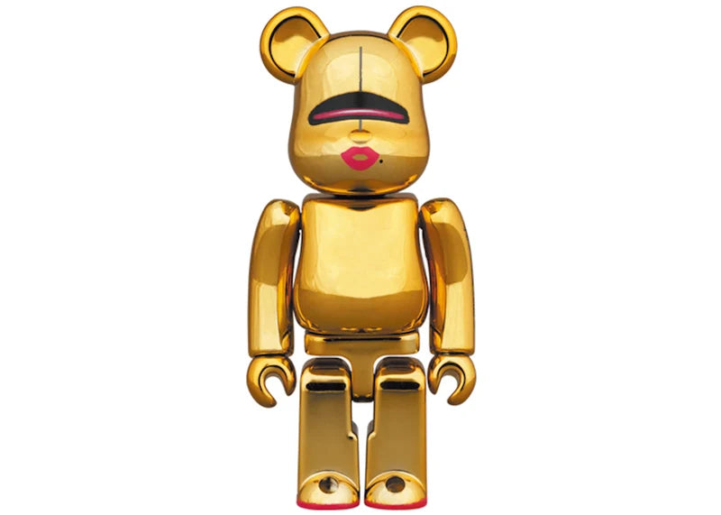 Bearbrick Sorayama x 2G 100% & 400% Set Gold Ver.