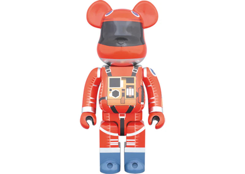 Bearbrick Space Suit Orange Ver. 100% & 400% Set Red