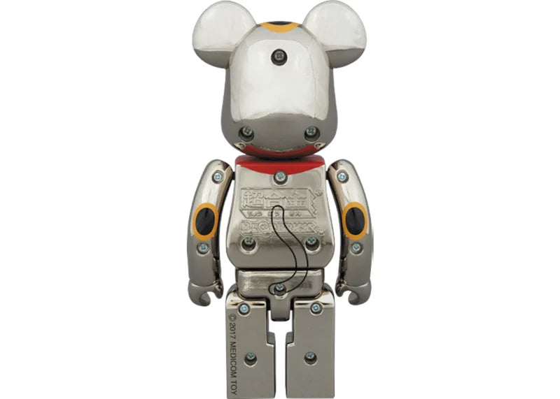 Bearbrick Superalloy Beckoning Cat Silver Plated 2 200%