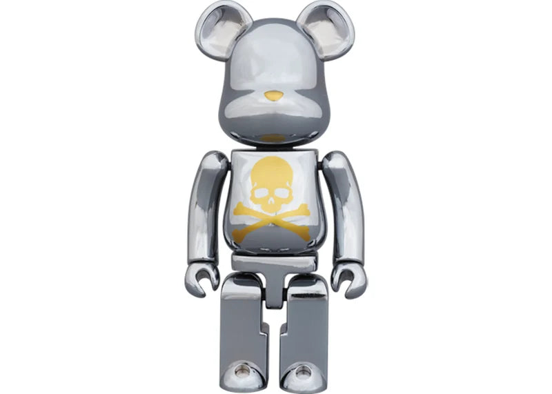 Bearbrick Superalloy Mastermind Japan 2 Pack (Gold Stripe & Chrome Silver) 200% Multi