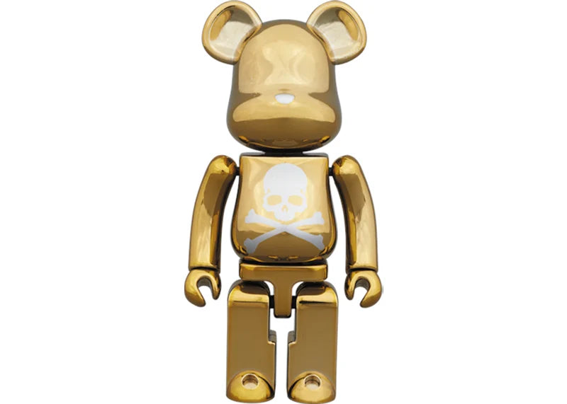 Bearbrick Superalloy Mastermind Japan 2 Pack (Silver Stripe & Chrome Gold) 200% Multi