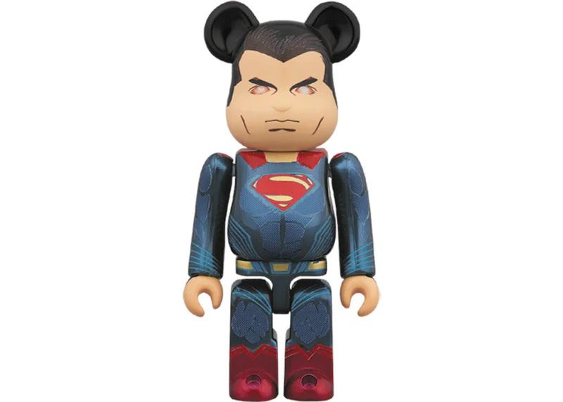 Bearbrick Superman (Heat Vision Ver.) & Batman (Damage Ver.) 100% Multi
