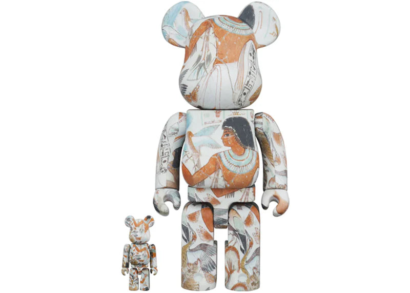 Bearbrick The British Museum (Tomb-Painting of Nebamun) 100% & 400% Set