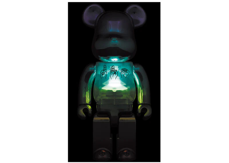 Bearbrick UFO Alan Smithee Film Light Up 400% Multi Chrome