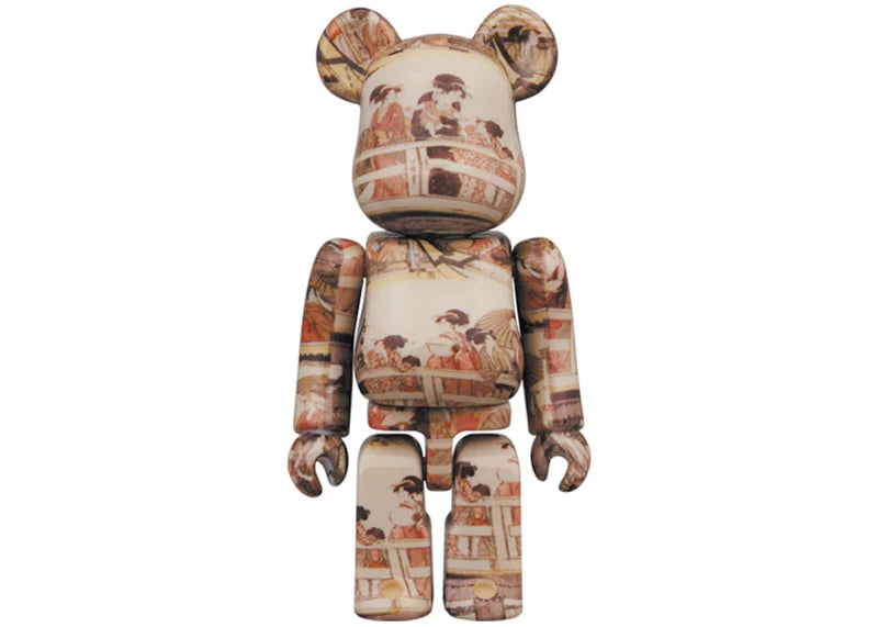 Bearbrick Utamaro Kitagawa (Upper and Lower of Ryogoku Bridge) 100% & 400% Set