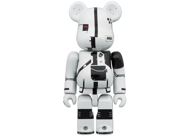 Bearbrick x Acronym 100% & 400% Set White Chrome