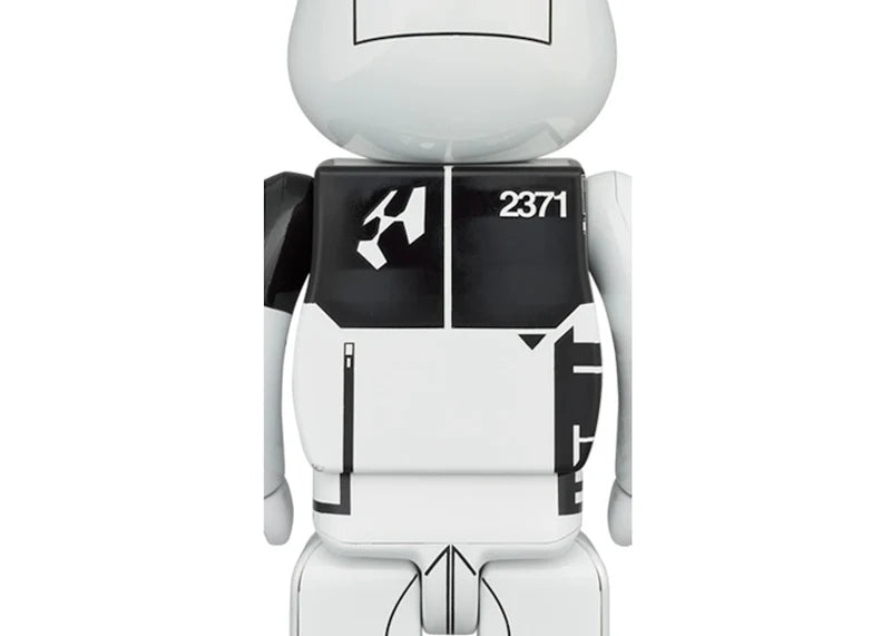 Bearbrick x Acronym 100% & 400% Set White Chrome
