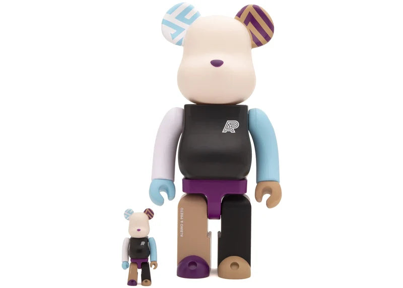 Bearbrick x Albino & Preto A&P 100% & 400% Set