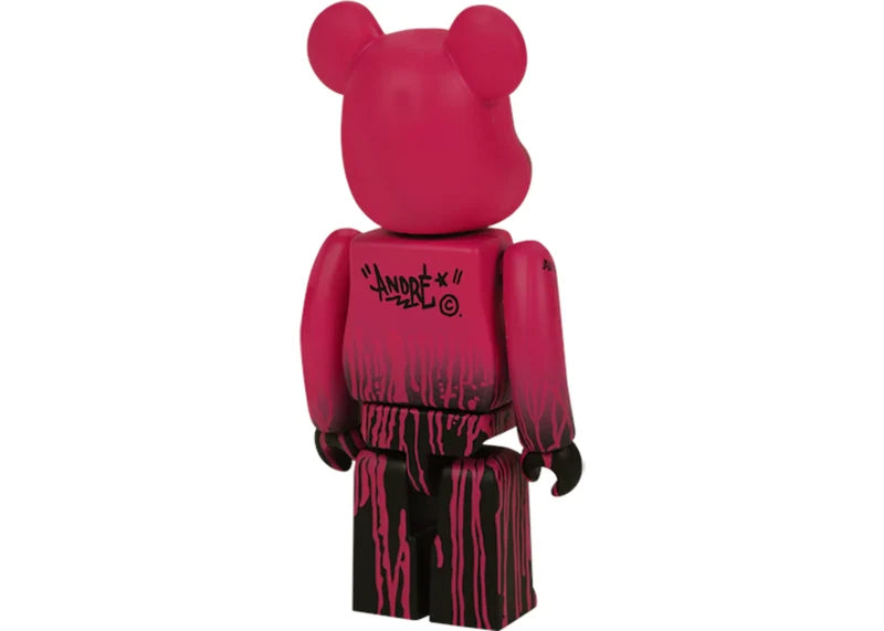 Bearbrick x Andre 100% Pink/Black