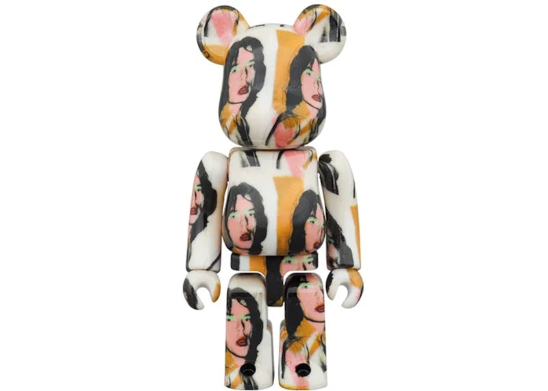 Bearbrick x Andy Warhol x The Rolling Stones Mick Jagger 100% & 400% Set