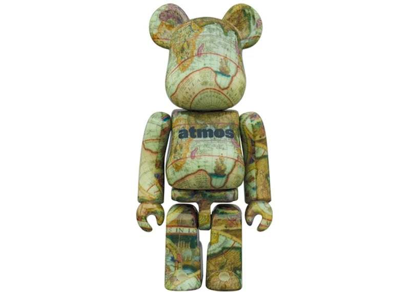 Bearbrick x atmos Aged Map 100% & 400% Set