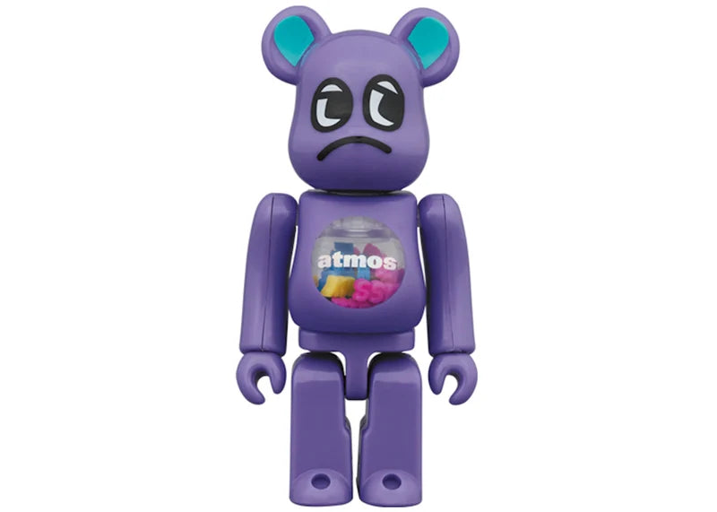 Bearbrick x atmos x Badmood 100% & 400% Set Purple