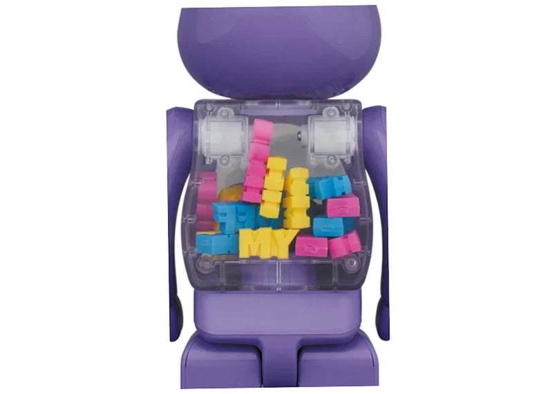 Bearbrick x atmos x Badmood 100% & 400% Set Purple