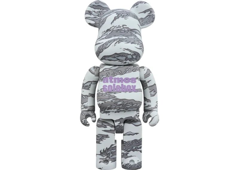 Bearbrick x Atmos x Solebox 100% & 400% Set Grey