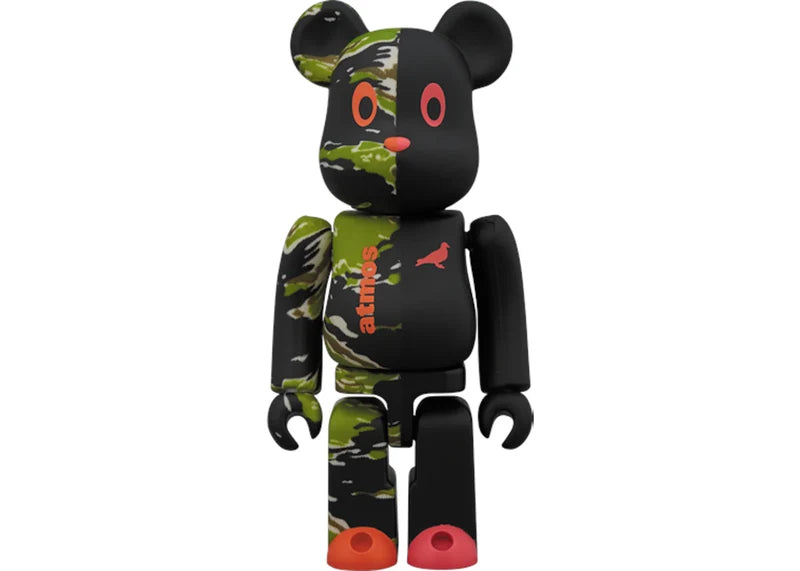 Bearbrick x Atmos x Staple #2 100% & 400% Set Black/Green