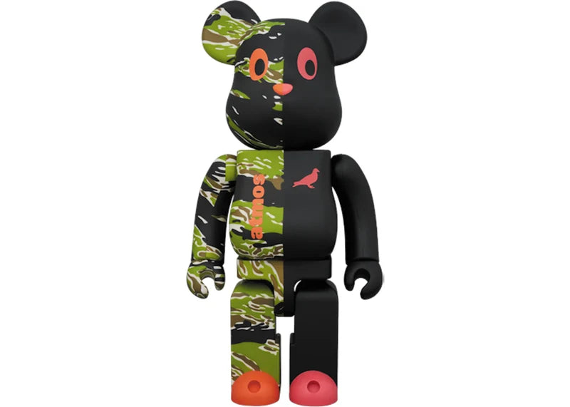Bearbrick x Atmos x Staple #2 100% & 400% Set Black/Green
