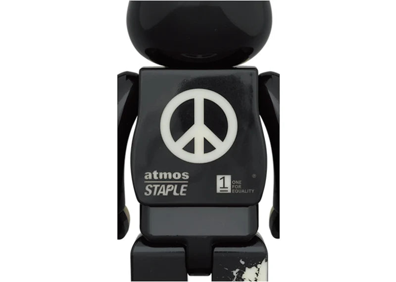 Bearbrick x atmos x Staple #4 100% & 400% Set Glow